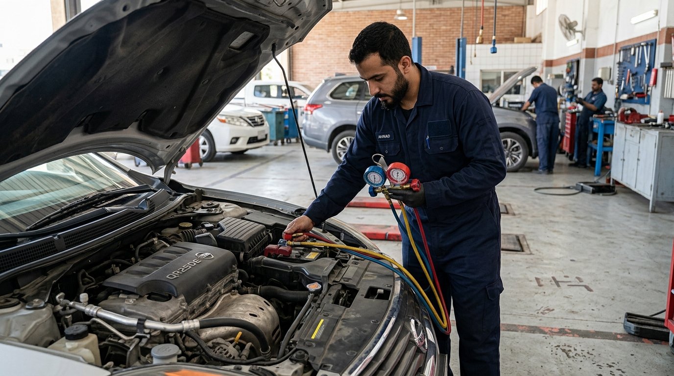 شحن فريون تكييف السيارات